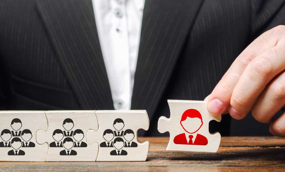 Businessman adds CEO block