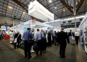 Crowd in the mining pavilion at AIMEX 2019