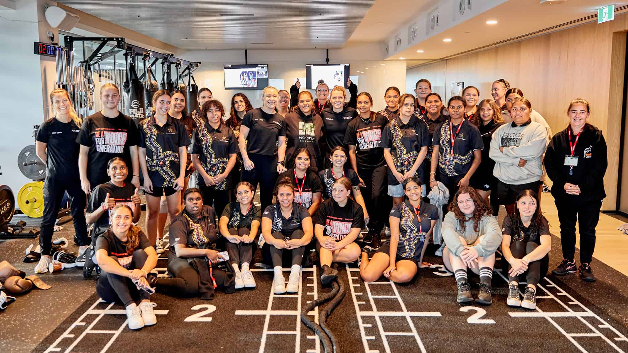 The Shooting Stars participants and staff.