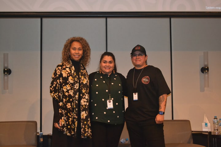Florence Drummond with members of the IWIMRA team.