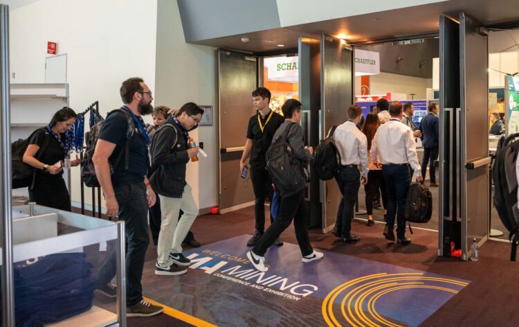 Attendees arrive at WA Mining Conference and Exhibition. Image: WA Mining Conference and Exhibition
