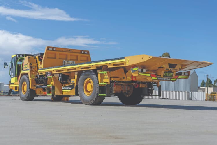 Approximately 75 per cent of the E15 shares DNA with proven Caterpillar products, simplifying maintenance and logistics. Images: Elphinstone