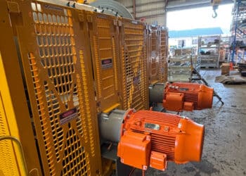 Ball mill solution featuring Bonfiglioli HDO Series gearboxes. Images: BHT