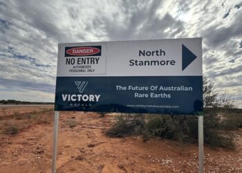 The entry to Victory Metals’ North Stanmore project in WA. Image: Victory Metals
