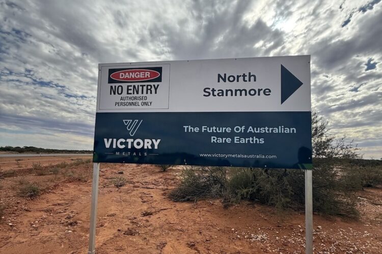 The entry to Victory Metals’ North Stanmore project in WA. Image: Victory Metals